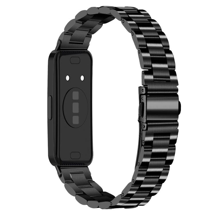 For Huawei Band 11 / Band 11 Pro Slim Three Beads Stainless Steel Metal Watch Band