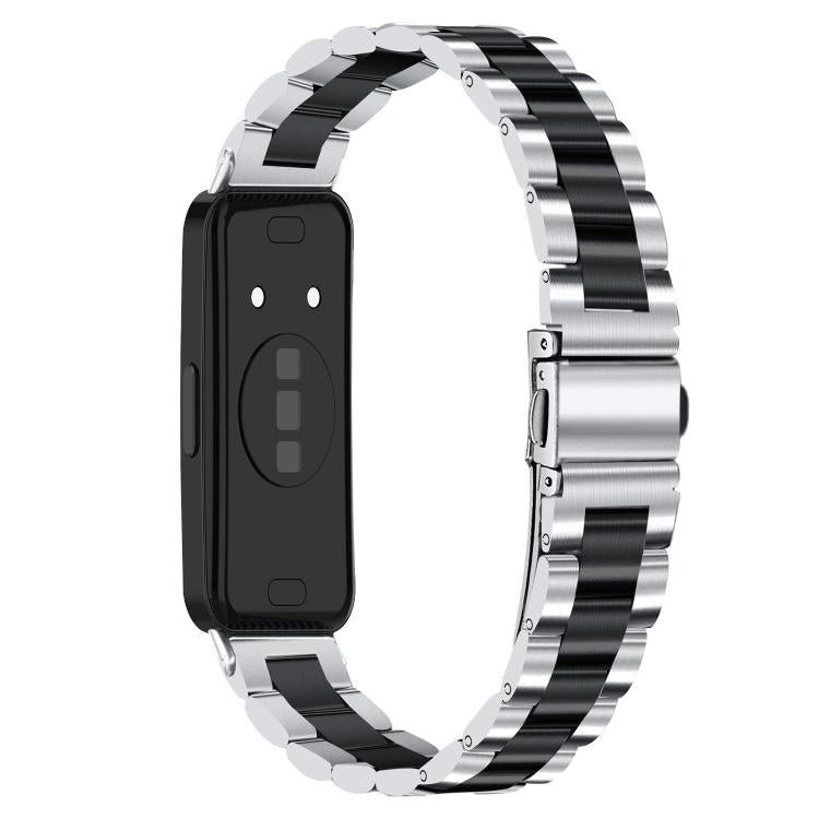 For Huawei Band 11 / Band 11 Pro Slim Three Beads Stainless Steel Metal Watch Band