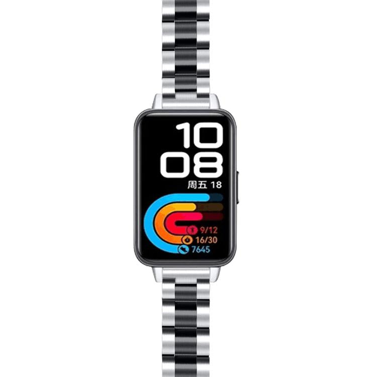 For Huawei Band 11 / Band 11 Pro Slim Three Beads Stainless Steel Metal Watch Band