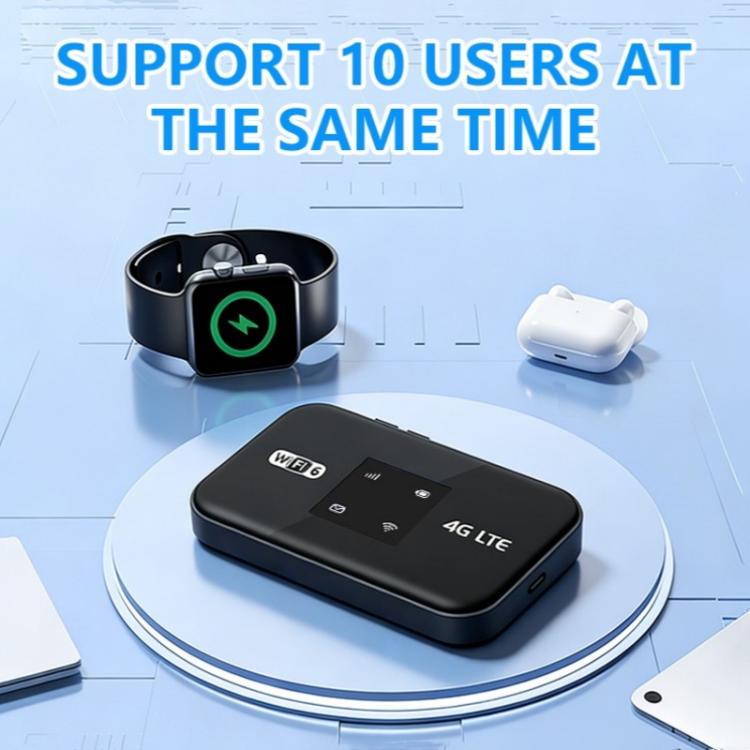 MF967P-E 300Mbps Portable Hotspot 4G LTE Mobile WiFi 6 Router Eurasian Version with Color Light