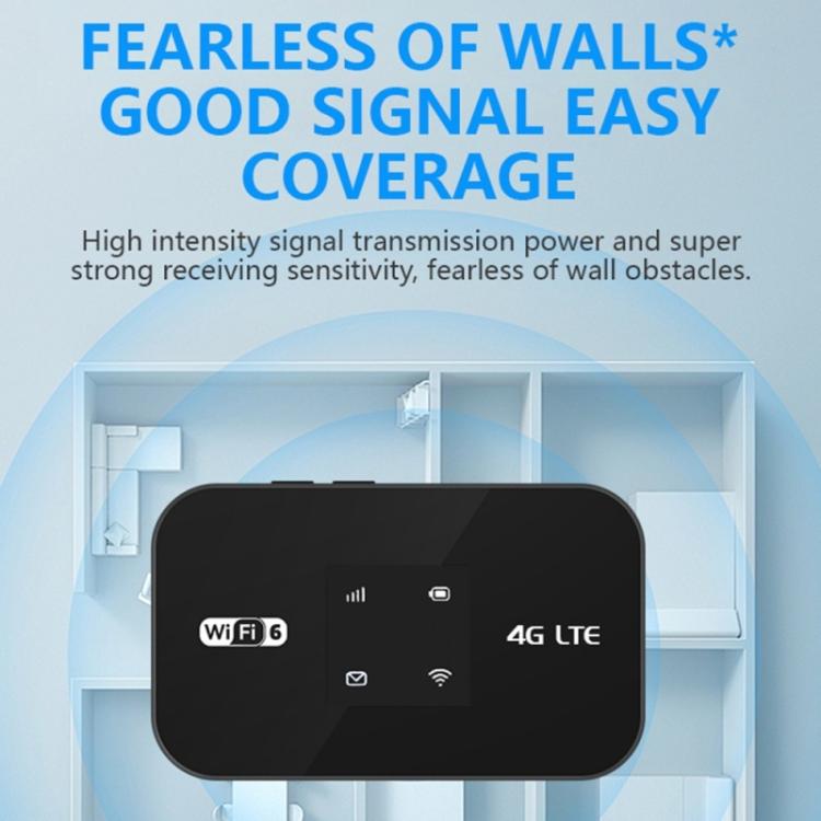MF967P-E 300Mbps Portable Hotspot 4G LTE Mobile WiFi 6 Router Eurasian Version with Color Light