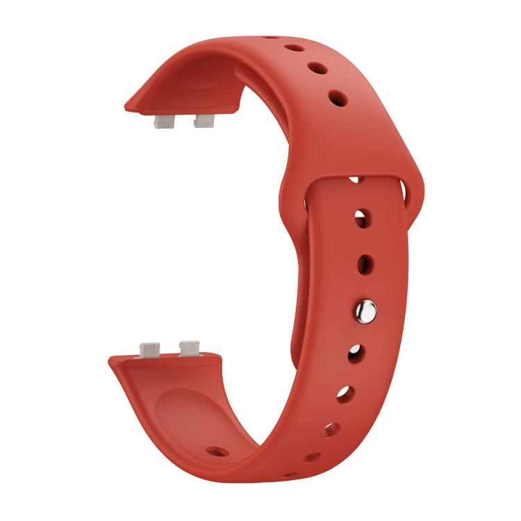 For Huawei Band 11 / Band 11 Pro Glossy Reverse Buckle Solid Color Silicone Watch Band