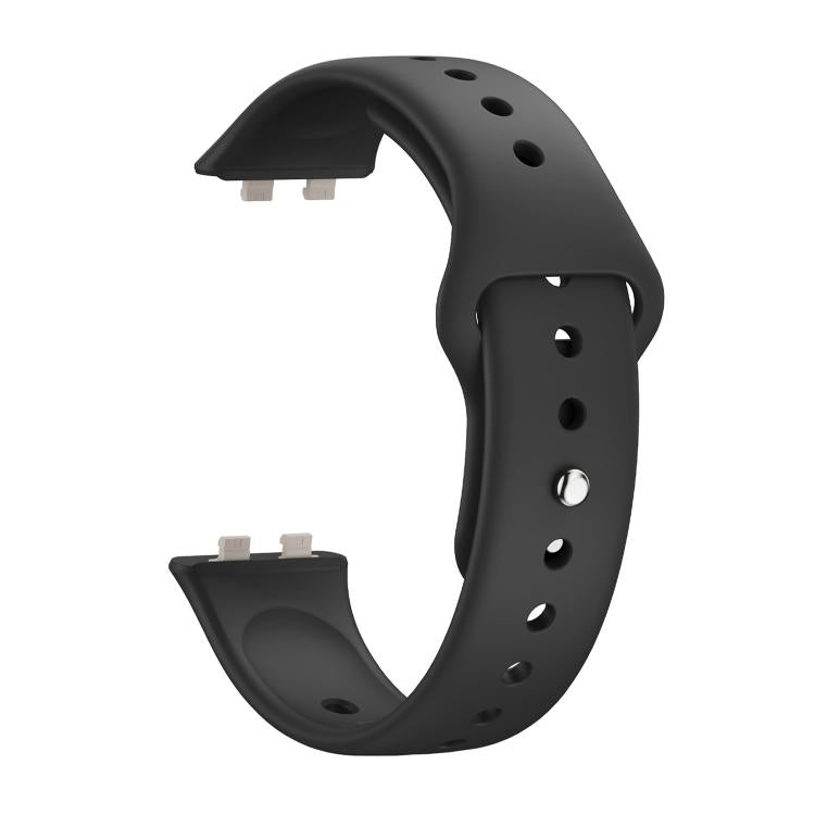 For Huawei Band 11 / Band 11 Pro Glossy Reverse Buckle Solid Color Silicone Watch Band
