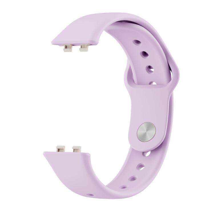 For Huawei Band 11 / Band 11 Pro Glossy Reverse Buckle Solid Color Silicone Watch Band