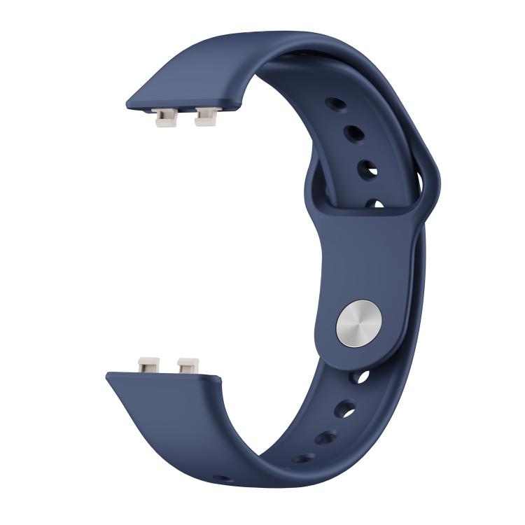 For Huawei Band 11 / Band 11 Pro Glossy Reverse Buckle Solid Color Silicone Watch Band