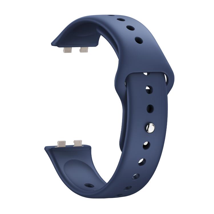 For Huawei Band 11 / Band 11 Pro Glossy Reverse Buckle Solid Color Silicone Watch Band
