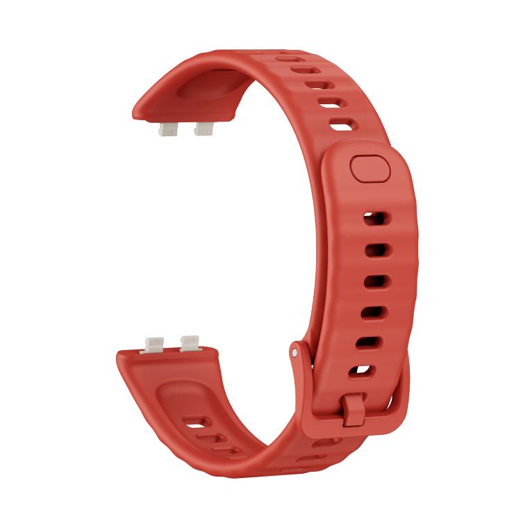 For Huawei Band 11 / Band 11 Pro Concave Texture Solid Color Silicone Watch Band