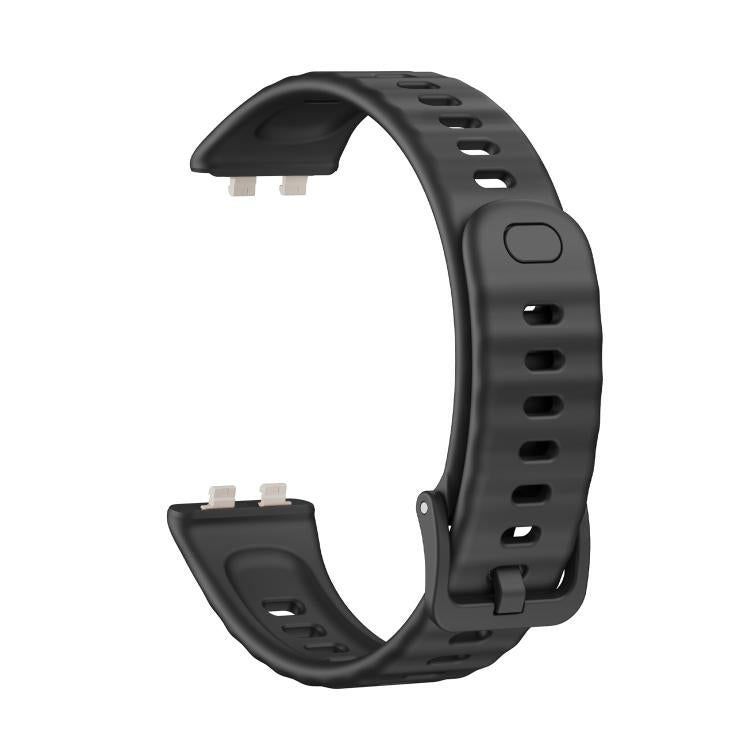 For Huawei Band 11 / Band 11 Pro Concave Texture Solid Color Silicone Watch Band