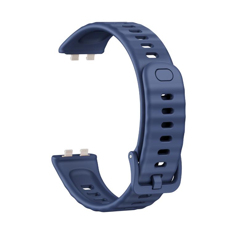 For Huawei Band 11 / Band 11 Pro Concave Texture Solid Color Silicone Watch Band