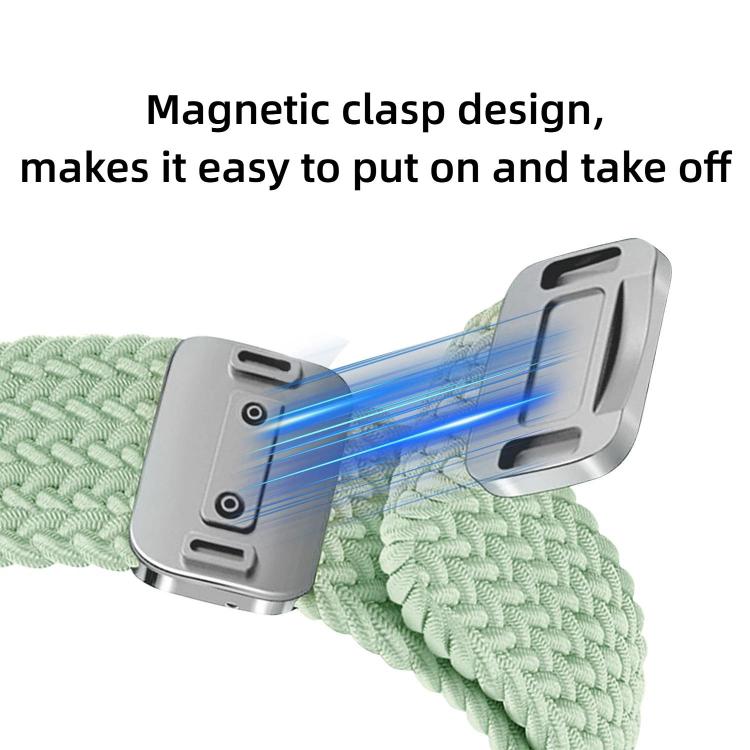 For Huawei Band 11 / Band 11 Pro Magnetic Buckle Elastic Nylon Braided Watch Band