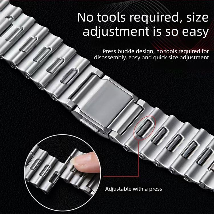 For Samsung Galaxy Watch Ultra 2025 / Ultra 47mm Ocean Wave Texture Magnetic Clasp Stainless Steel Watch Band