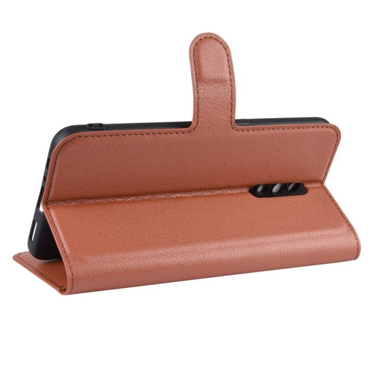 Litchi Texture Horizontal Flip Leather Case for OPPO RENO Z, with Wallet & Holder & Card Slots