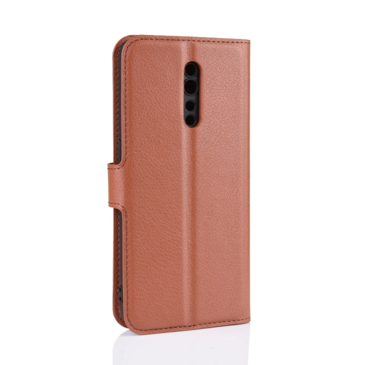 Litchi Texture Horizontal Flip Leather Case for OPPO RENO Z, with Wallet & Holder & Card Slots