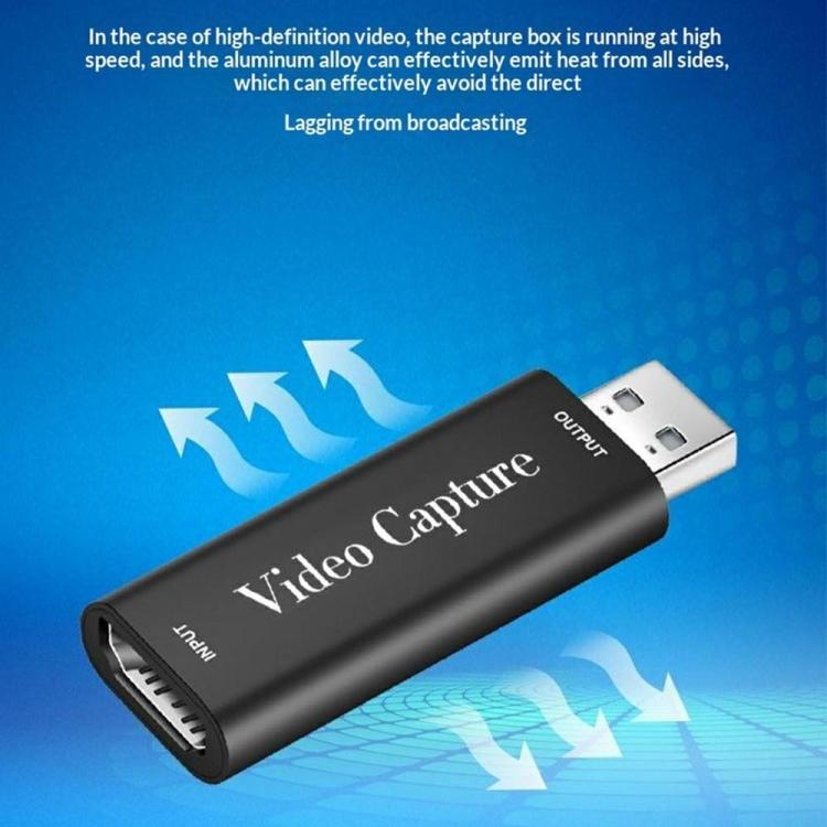 HU-01 Game Recording 1080P 60fps Live Streaming Adapter USB Video Capture Card HDMI to USB 2.0