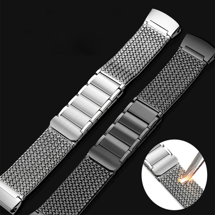 For Huawei Watch 4 Pro Press Button Magnetic Clasp Chain Stainless Steel Watch Band