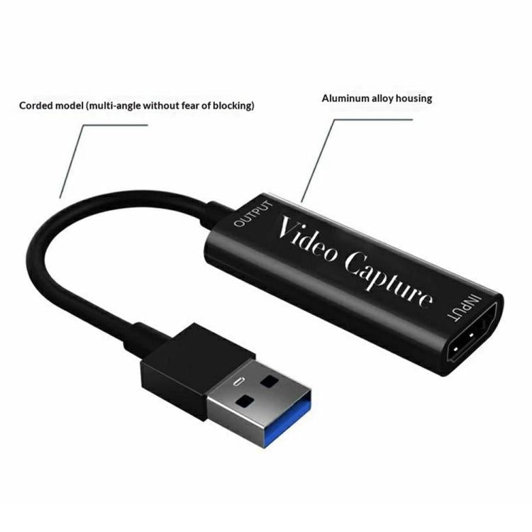 HU-02 HDMI to USB 3.0 Video Capture Card 1080P Game Live Streaming Adapter Cable