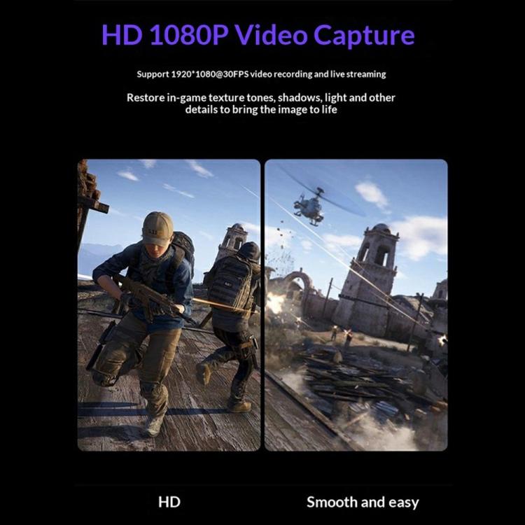 HU-02 HDMI to USB 3.0 Video Capture Card 1080P Game Live Streaming Adapter Cable