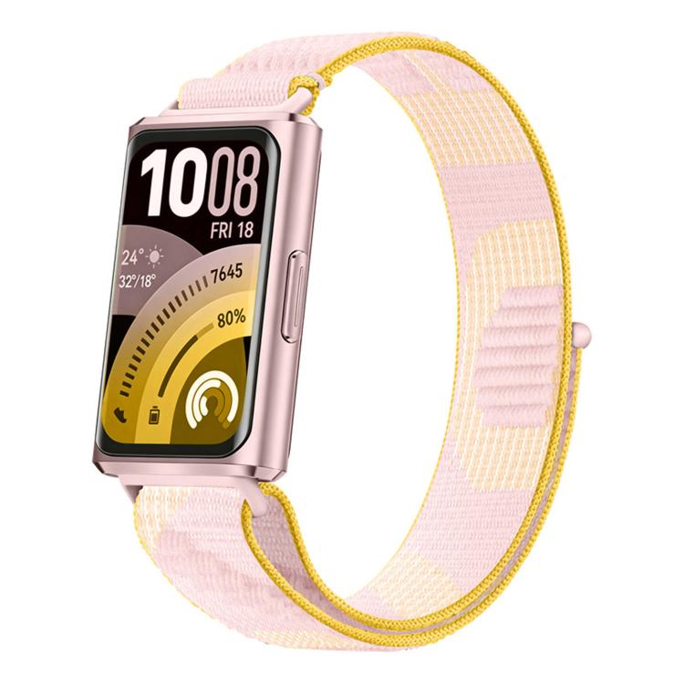 For Huawei Band 11 / Band 11 Pro Adjustable Nylon Hook And Loop Fastener Watch Band
