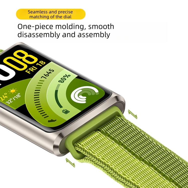 For Huawei Band 11 / Band 11 Pro Adjustable Nylon Hook And Loop Fastener Watch Band