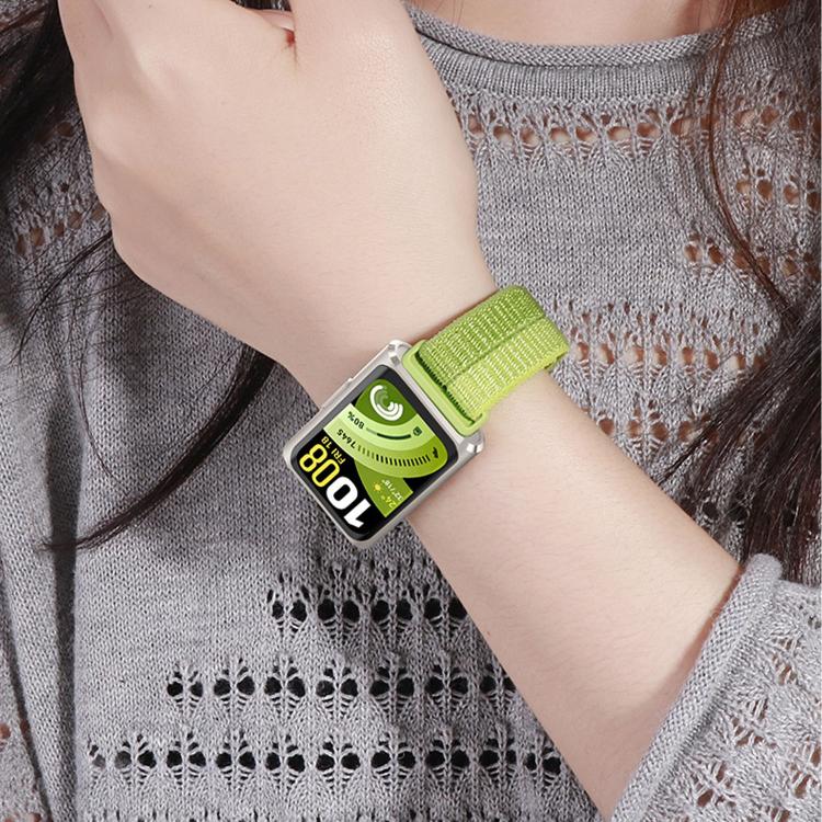 For Huawei Band 11 / Band 11 Pro Adjustable Nylon Hook And Loop Fastener Watch Band
