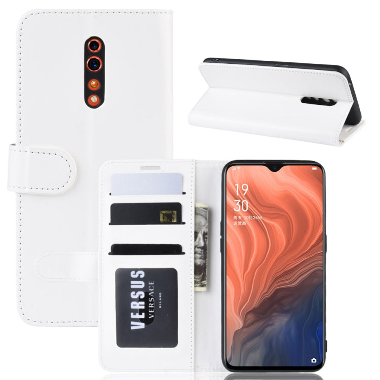 R64 Texture Single Fold Horizontal Flip Leather Case for OPPO RENO Z, with Holder & Card Slots & Wallet