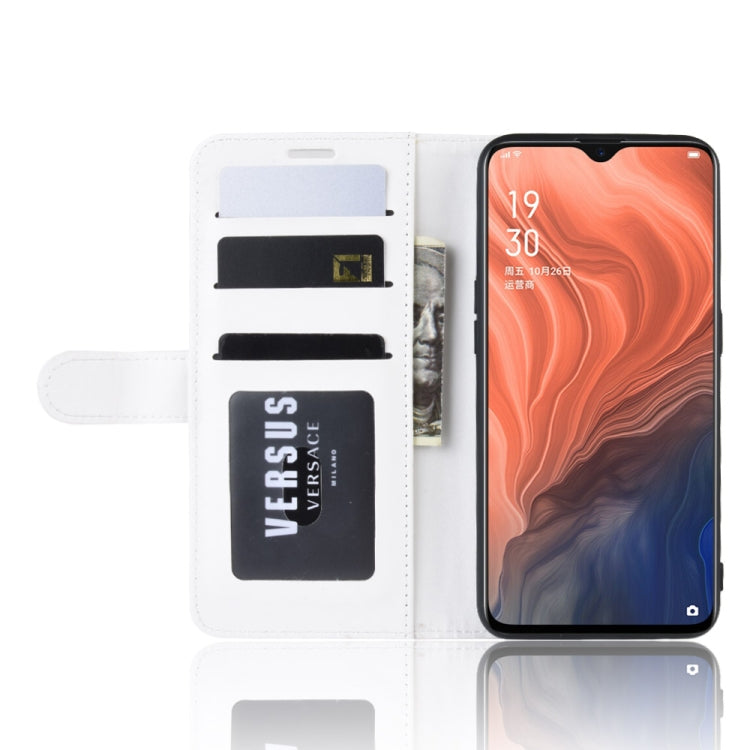 R64 Texture Single Fold Horizontal Flip Leather Case for OPPO RENO Z, with Holder & Card Slots & Wallet