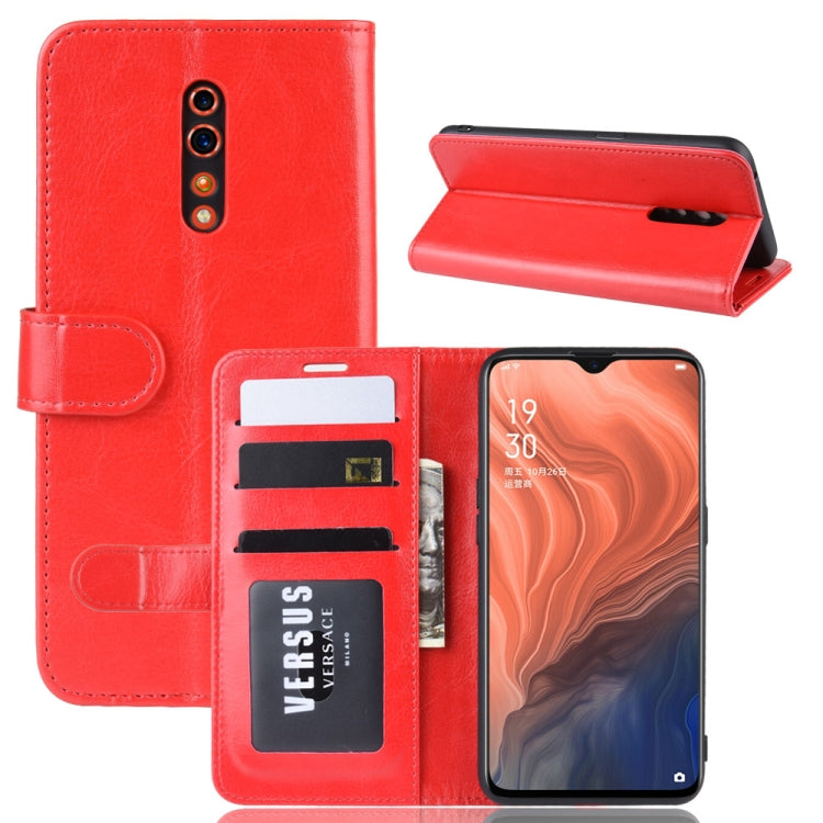 R64 Texture Single Fold Horizontal Flip Leather Case for OPPO RENO Z, with Holder & Card Slots & Wallet