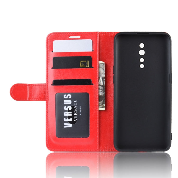 R64 Texture Single Fold Horizontal Flip Leather Case for OPPO RENO Z, with Holder & Card Slots & Wallet