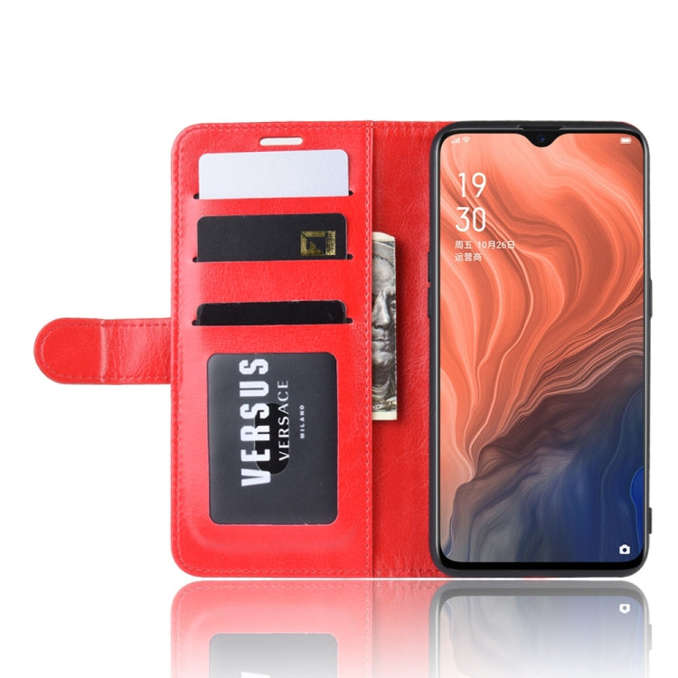 R64 Texture Single Fold Horizontal Flip Leather Case for OPPO RENO Z, with Holder & Card Slots & Wallet