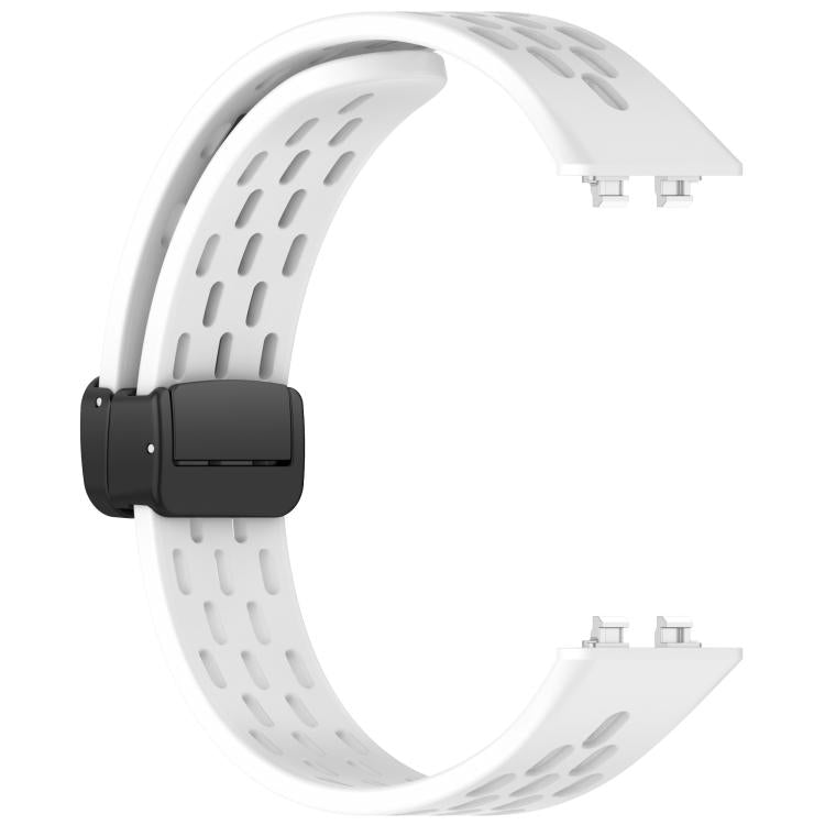 For Huawei Band 11 / Band 11 Pro Foldable Magnetic Buckle Silicone Watch Band