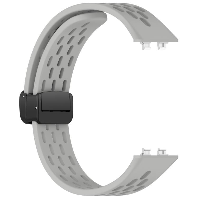 For Huawei Band 11 / Band 11 Pro Foldable Magnetic Buckle Silicone Watch Band