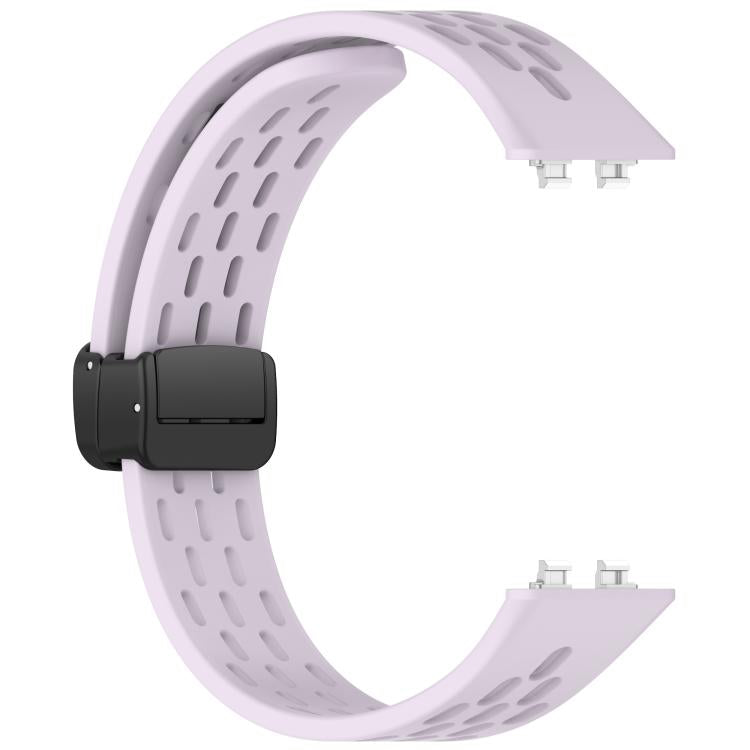 For Huawei Band 11 / Band 11 Pro Foldable Magnetic Buckle Silicone Watch Band