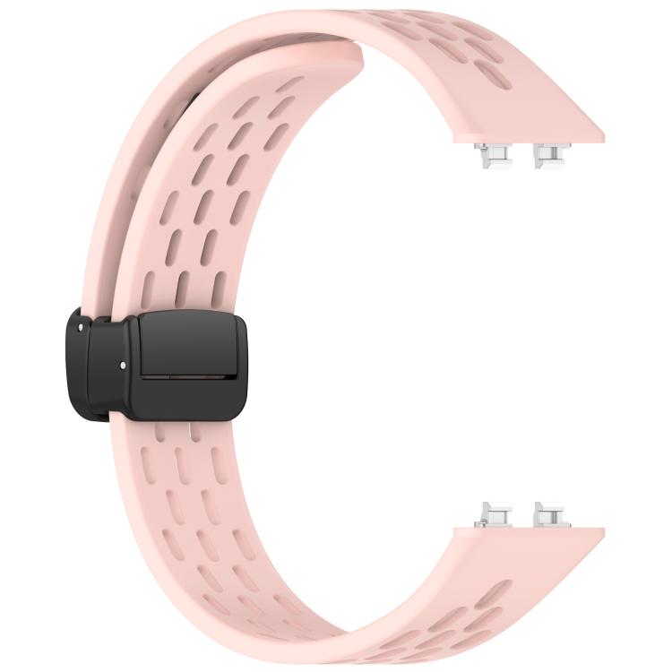 For Huawei Band 11 / Band 11 Pro Foldable Magnetic Buckle Silicone Watch Band