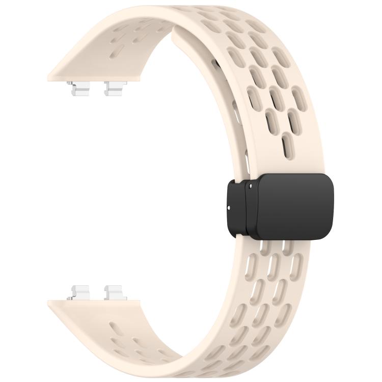 For Huawei Band 11 / Band 11 Pro Foldable Magnetic Buckle Silicone Watch Band