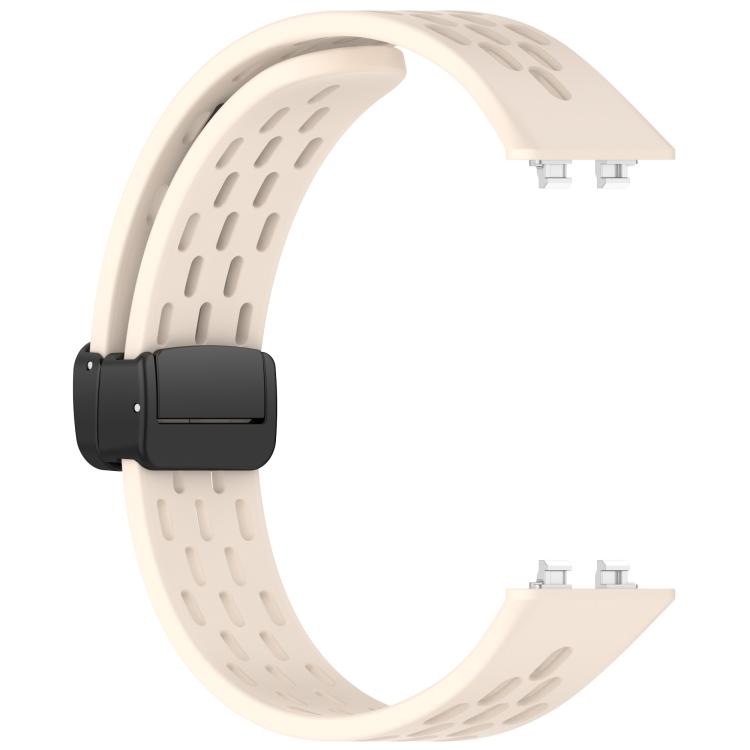 For Huawei Band 11 / Band 11 Pro Foldable Magnetic Buckle Silicone Watch Band