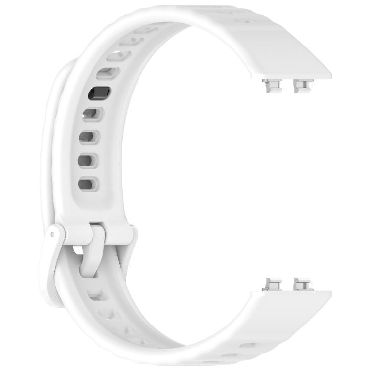 For Huawei Band 11 / Band 11 Pro Wave Texture Solid Color Silicone Watch Band