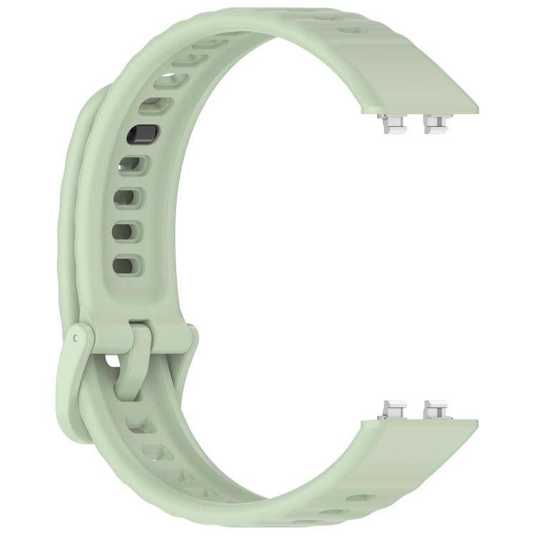 For Huawei Band 11 / Band 11 Pro Wave Texture Solid Color Silicone Watch Band