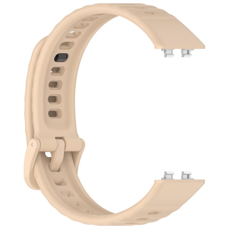 For Huawei Band 11 / Band 11 Pro Wave Texture Solid Color Silicone Watch Band