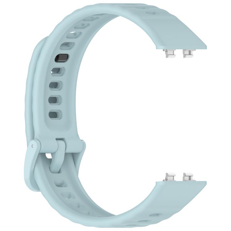 For Huawei Band 11 / Band 11 Pro Wave Texture Solid Color Silicone Watch Band