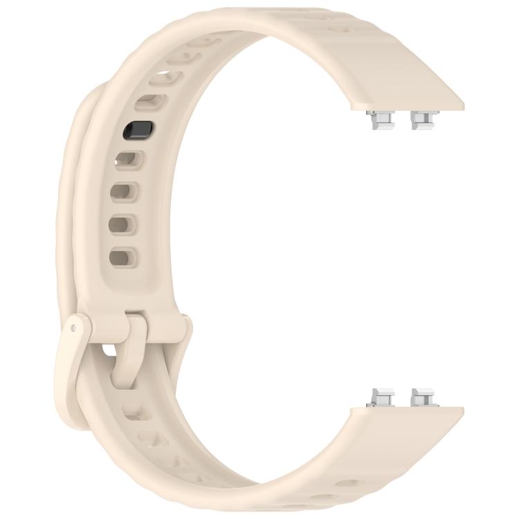 For Huawei Band 11 / Band 11 Pro Wave Texture Solid Color Silicone Watch Band