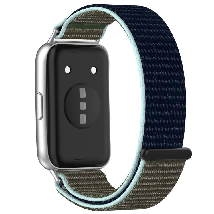 For Huawei Band 11 / Band 11 Pro Nylon Hook And Loop Fastener Watch Band