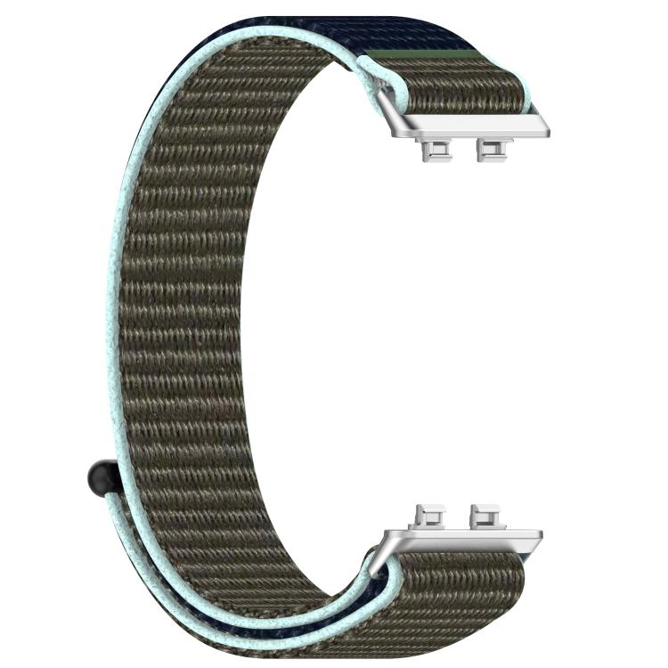 For Huawei Band 11 / Band 11 Pro Nylon Hook And Loop Fastener Watch Band