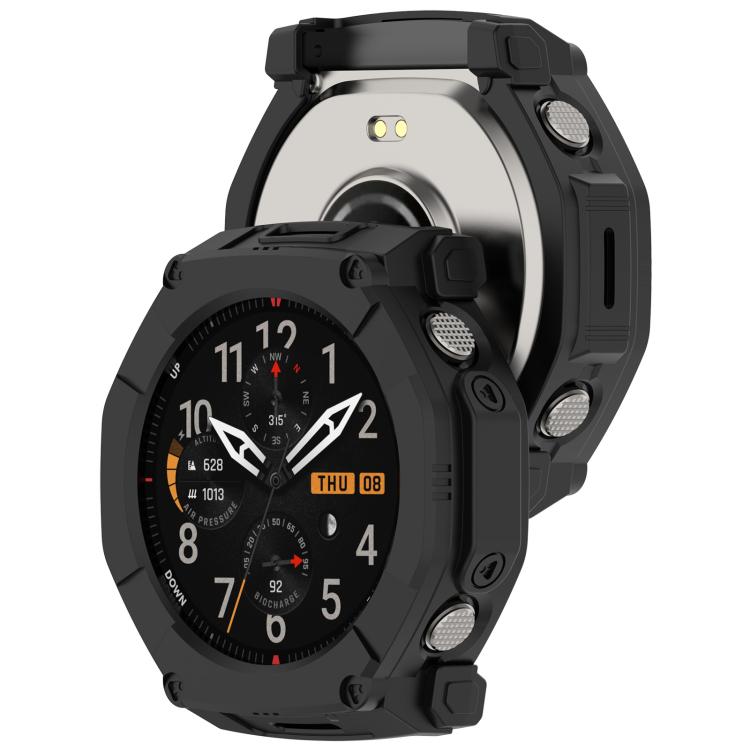 For Amazfit T-Rex Ultra 2 Hollow Armor TPU Half Coverage Watch Protective Case