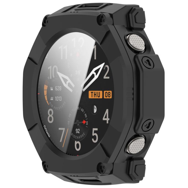 For Amazfit T-Rex Ultra 2 Tempered Glass Film Integrated PC Watch Protective Case
