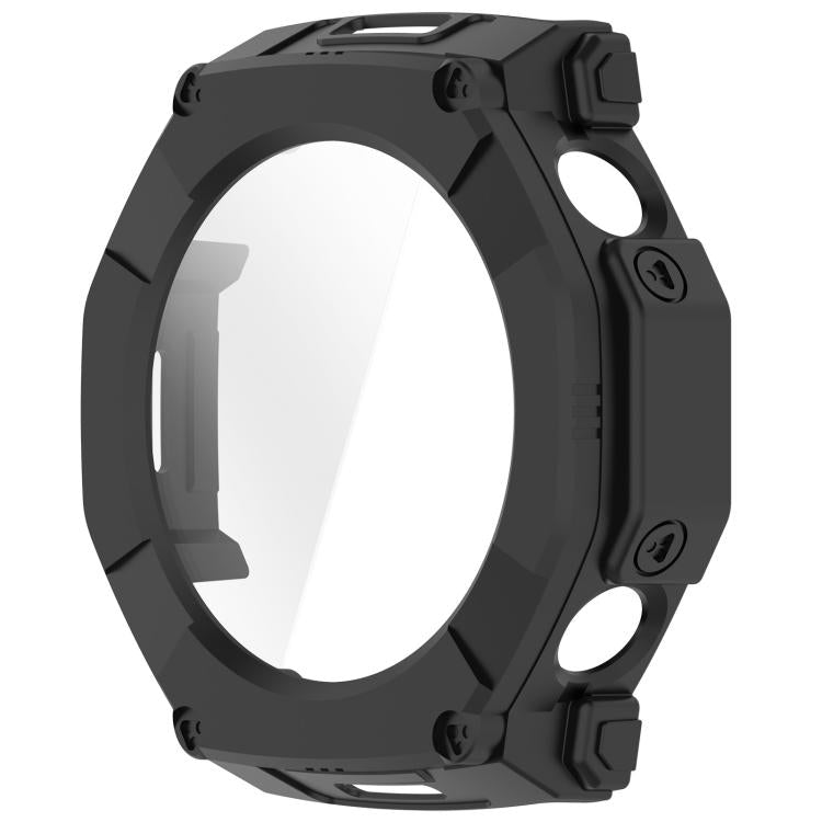 For Amazfit T-Rex Ultra 2 Tempered Glass Film Integrated PC Watch Protective Case