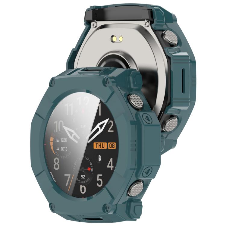 For Amazfit T-Rex Ultra 2 Tempered Glass Film Integrated PC Watch Protective Case