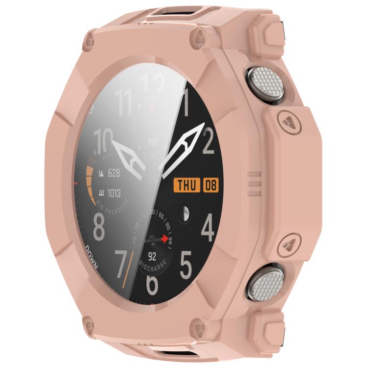 For Amazfit T-Rex Ultra 2 Tempered Glass Film Integrated PC Watch Protective Case