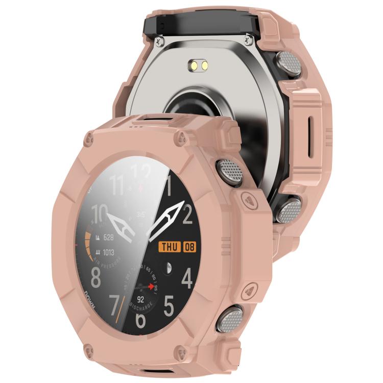 For Amazfit T-Rex Ultra 2 Tempered Glass Film Integrated PC Watch Protective Case