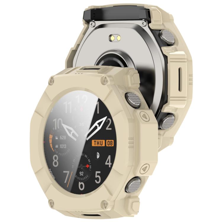 For Amazfit T-Rex Ultra 2 Tempered Glass Film Integrated PC Watch Protective Case