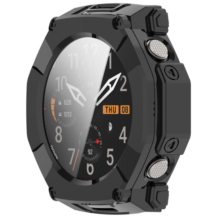 For Amazfit T-Rex Ultra 2 Tempered Glass Film Integrated PC Watch Protective Case